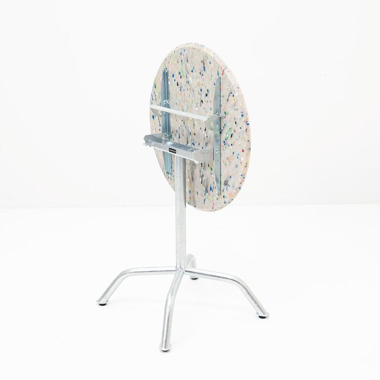 Manufakt Gartentisch PVC Recycling weiss | ⌀65 cm und 65 x 65 cm, Manufakt, Tisch, Gartenmöbel