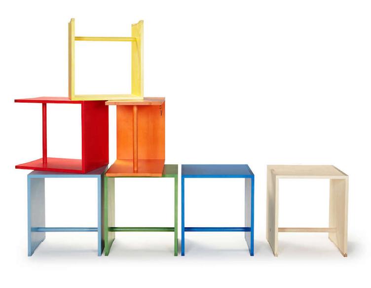 Max Bill Ulmer Hocker | Farbig inkl. Special Editions, wb form, Max Bill, Hocker, Wohnmöbel, Beistelltisch + Couchtisch, Wohnmöbel