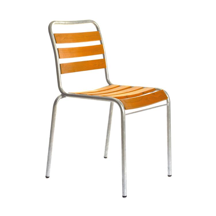 Bättig Stuhl Modell 12 von Manufakt | Gartenstuhl ohne Armlehnen | Holz Natur oder farbig - 0