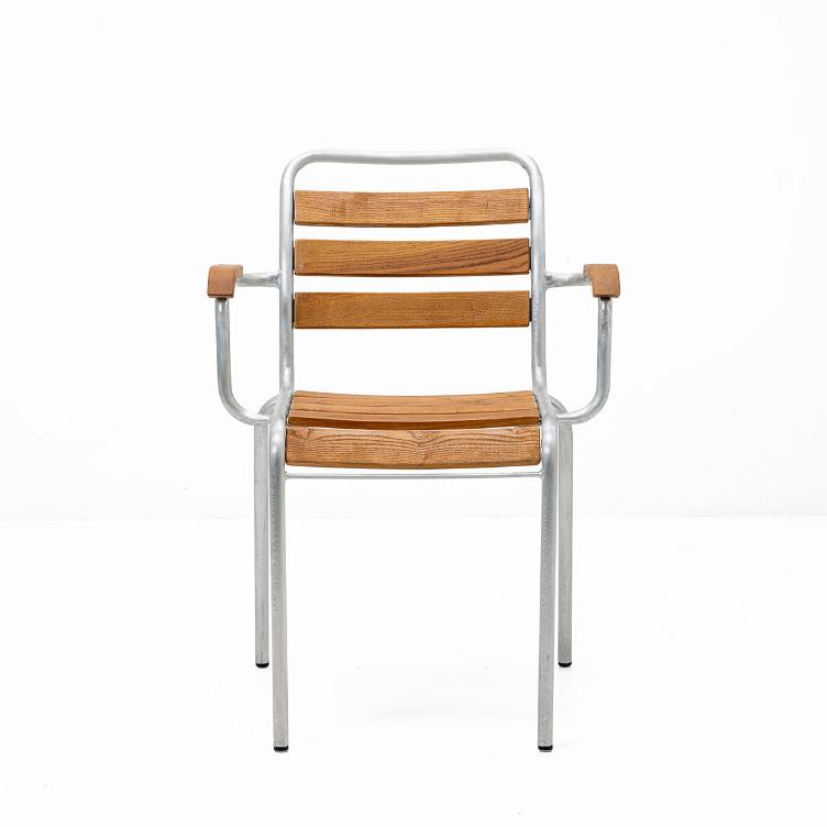 Bättig Stuhl Modell 12a von Manufakt | Gartenstuhl mit Armlehnen | Holz Natur oder farbig