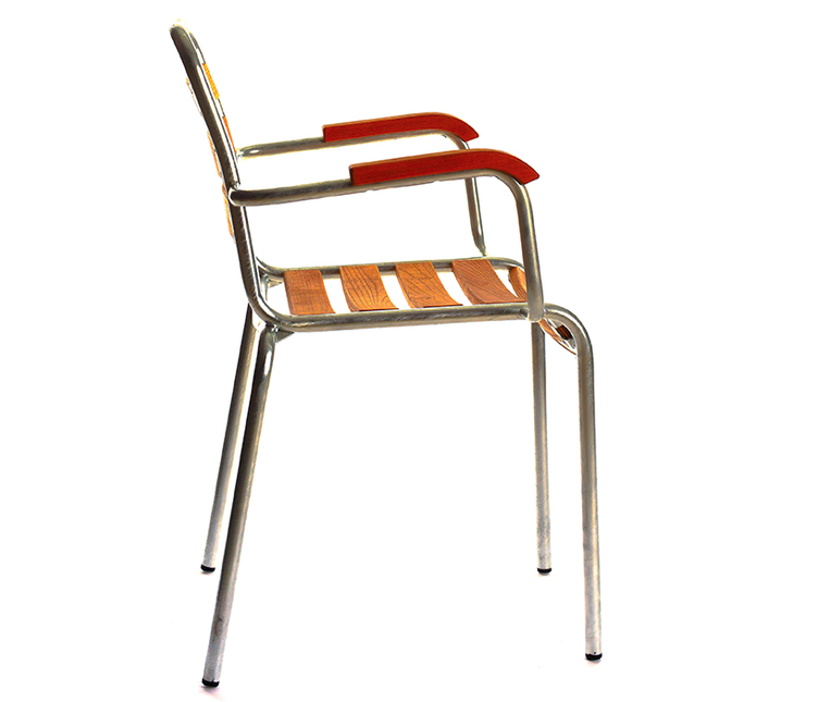 Bättig Stuhl Modell 12a von Manufakt | Gartenstuhl mit Armlehnen | Holz Natur oder farbig - 4