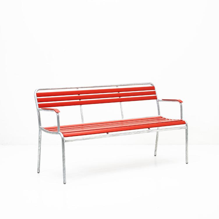 Bättig Sitzbank Modell 40 von Manufakt | Gartenbank mit Armlehnen und Rückenlehne | 150 - 210 cm, Manufakt, Werkentwurf , Sitzbank, Gartenmöbel