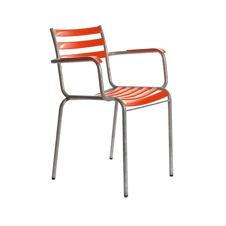 Bättig Stuhl Modell 7a von Manufakt | Lättli Gartenstuhl mit Armlehnen