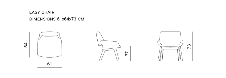 Monk Easy Chair von Prostoria | Sessel mit Holzfüssen, Prostoria, Sessel, Wohnmöbel