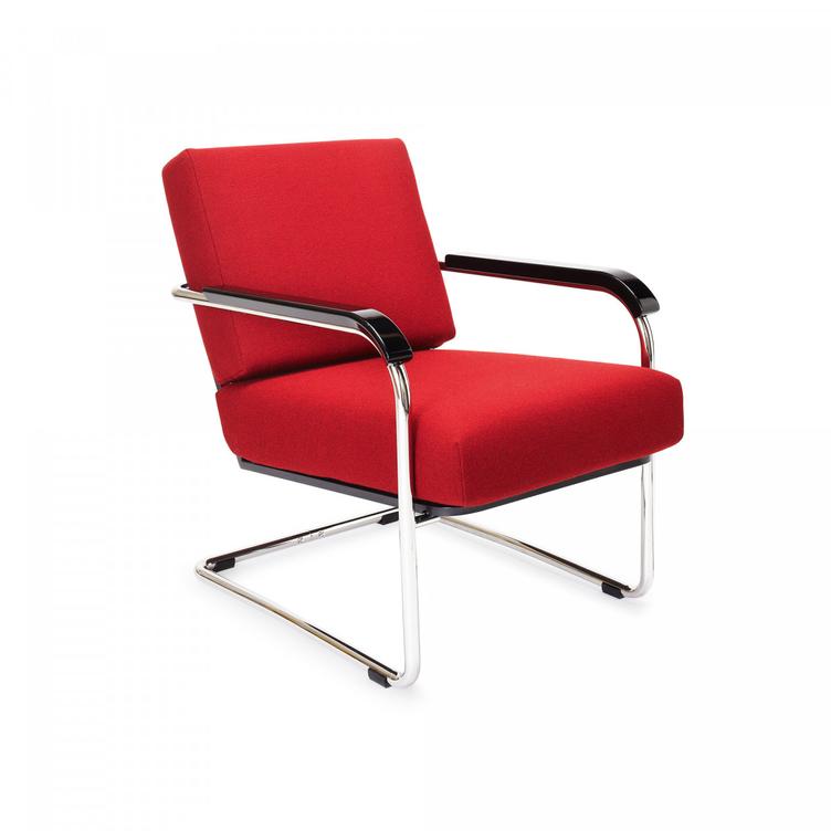 Moser Fauteuil von Embru | Gestell glanzverchromt, Embru, Werner Max Moser, Sessel, Wohnmöbel