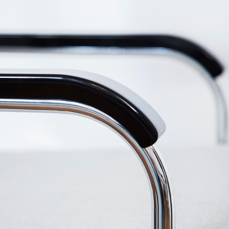 Moser Sofa von Embru | Gestell glanzverchromt, Embru, Werner Max Moser, Sofa, Wohnmöbel