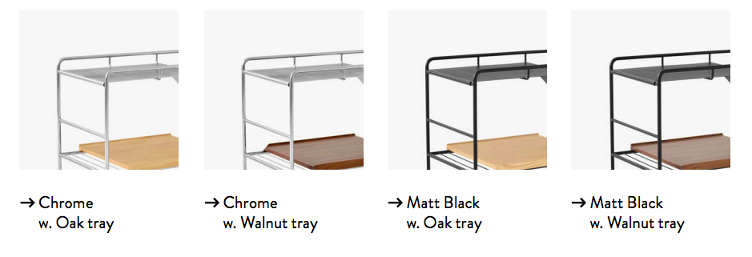 Alima NDS1 Trolley von &Tradition | Servierwagen oder Beistelltisch, &Tradition, Note Design Studio, Beistelltisch + Couchtisch, Wohnmöbel, Servierwagen, Wohnmöbel