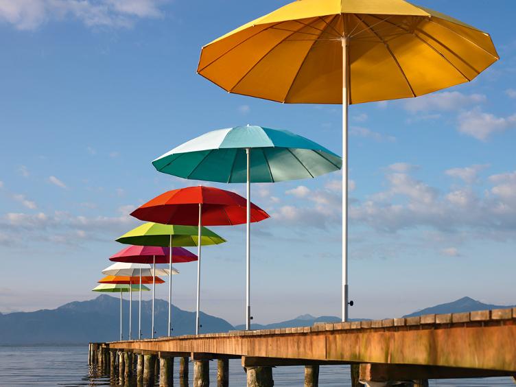 Pagodenschirm von Weishäupl | Sonnenschirm Ø 240cm, Weishäupl, Sonnenschirm, Gartenmöbel