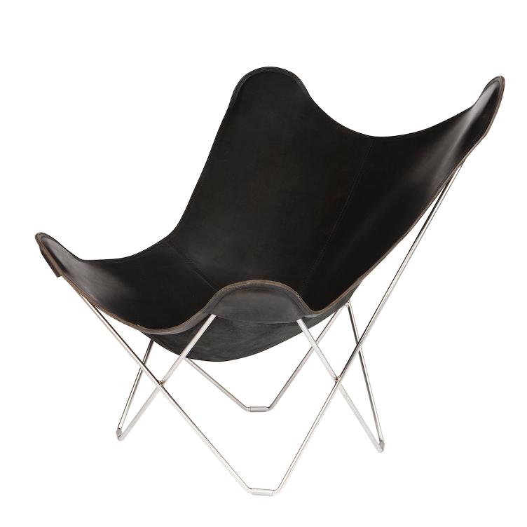 Butterfly Chair Pampa Mariposa von Cuero | Butterfly Sessel Leder Indoor, Cuero Design, Antonio Bonet, Juan Kurchan und Jorge Ferrari Hardoy, Sessel, Wohnmöbel