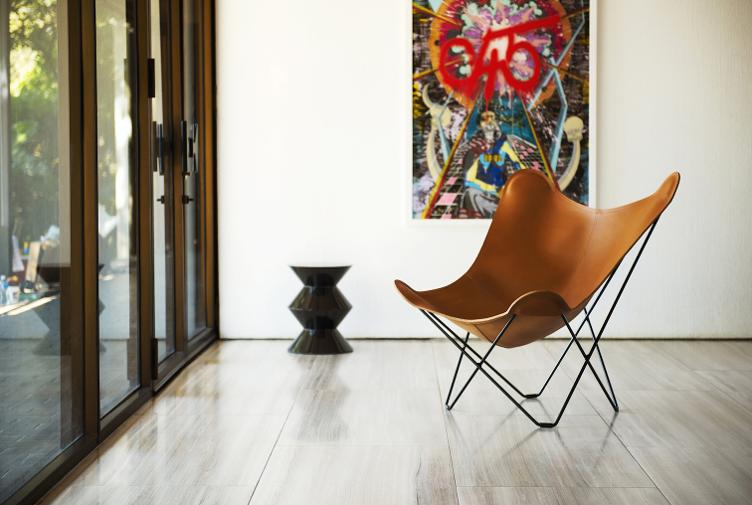 Butterfly Chair Pampa Mariposa von Cuero | Butterfly Sessel Leder Indoor - 24