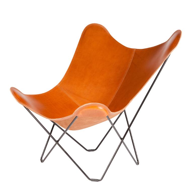 Butterfly Chair Pampa Mariposa von Cuero | Butterfly Sessel Leder Indoor - 5