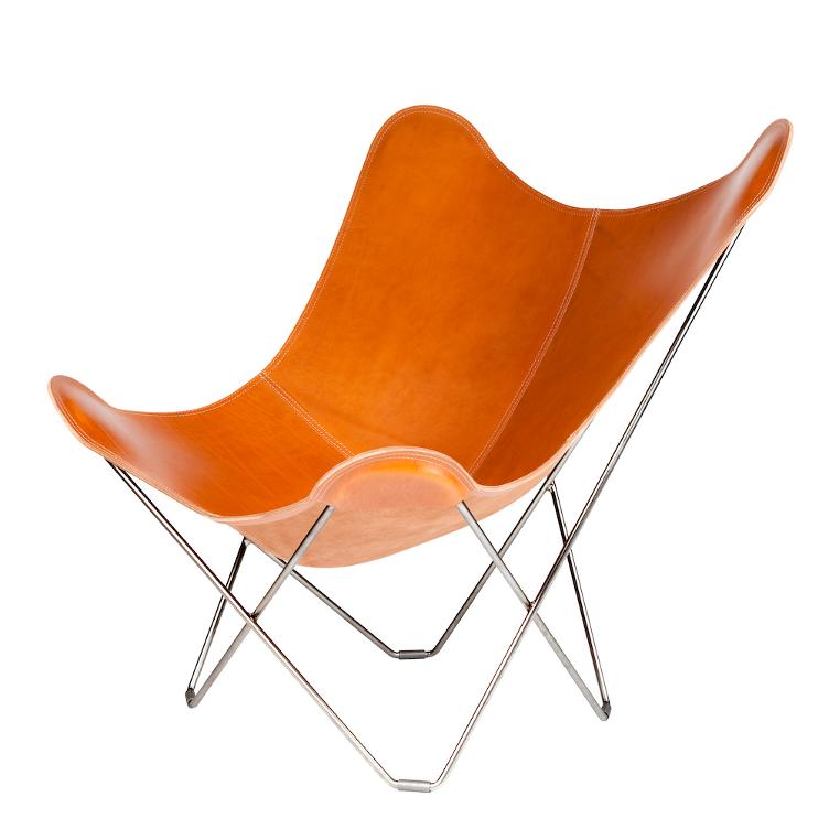 Butterfly Chair Pampa Mariposa von Cuero | Butterfly Sessel Leder Indoor, Cuero Design, Antonio Bonet, Juan Kurchan und Jorge Ferrari Hardoy, Sessel, Wohnmöbel