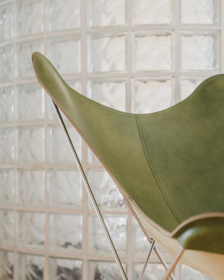 Butterfly Chair Pampa Mariposa von Cuero | Butterfly Sessel Leder Indoor - 21