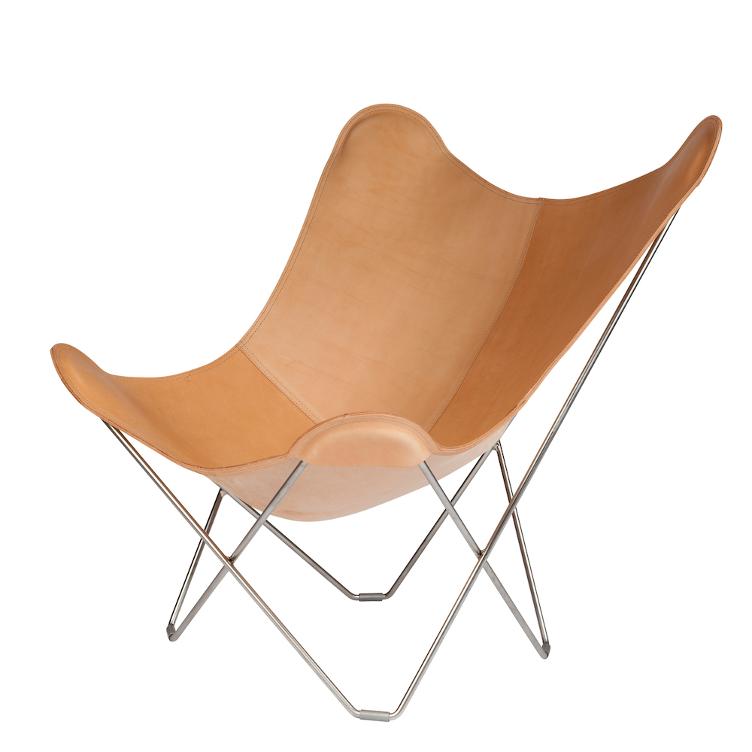 Butterfly Chair Pampa Mariposa von Cuero | Butterfly Sessel Leder Indoor, Cuero Design, Antonio Bonet, Juan Kurchan und Jorge Ferrari Hardoy, Sessel, Wohnmöbel