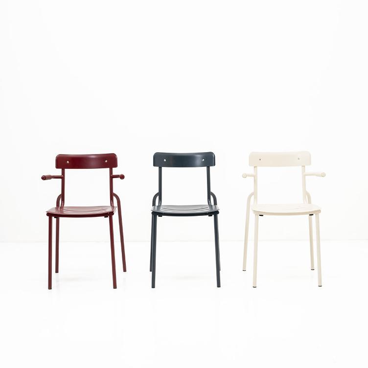 Park Chair von Embru | Gartenstuhl mit oder ohne Armlehnen, Embru, Moritz Schmid, Stuhl, Gartenmöbel