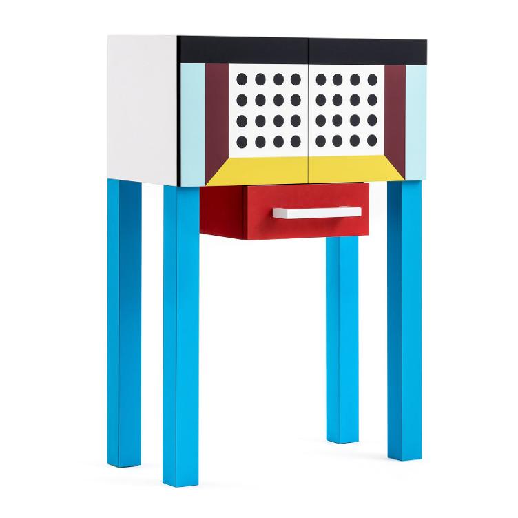 Quarzo Kommode von Nathalie Du Pasquier für Memphis Milano, Memphis Milano, Nathalie Du Pasquier, Sideboard + Kommode, Wohnmöbel