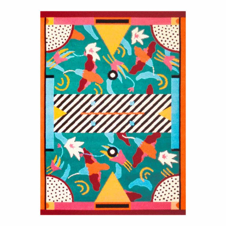 Riviera Teppich von Nathalie Du Pasquier für Memphis Milano, Memphis Milano, Nathalie Du Pasquier, Teppich, Wohnmöbel