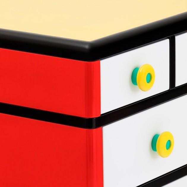 Rosa Kommode von George J. Sowden für Memphis Milano | Limited Edition, Memphis Milano, George J. Sowden, Sideboard + Kommode, Wohnmöbel