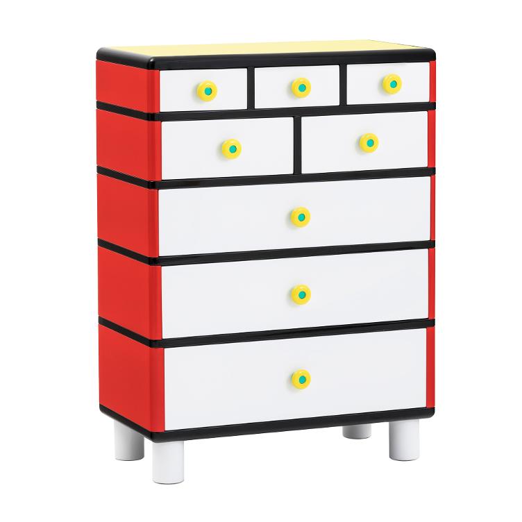 Rosa Kommode von George J. Sowden für Memphis Milano | Limited Edition, Memphis Milano, George J. Sowden, Sideboard + Kommode, Wohnmöbel