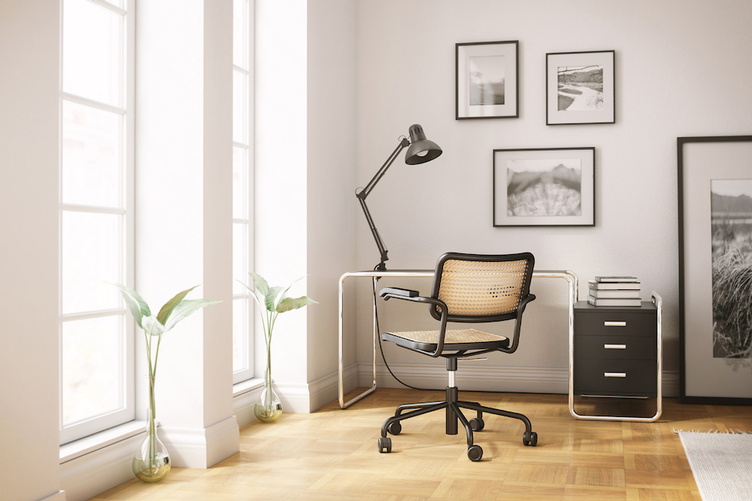 Schreibtisch S 285/1 von Marcel Breuer für Thonet, Thonet, Marcel Breuer, Tisch, Wohnmöbel