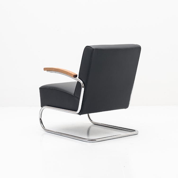 Stahlrohr Sessel S 411 von Thonet, Thonet, Werkentwurf , Sessel, Wohnmöbel