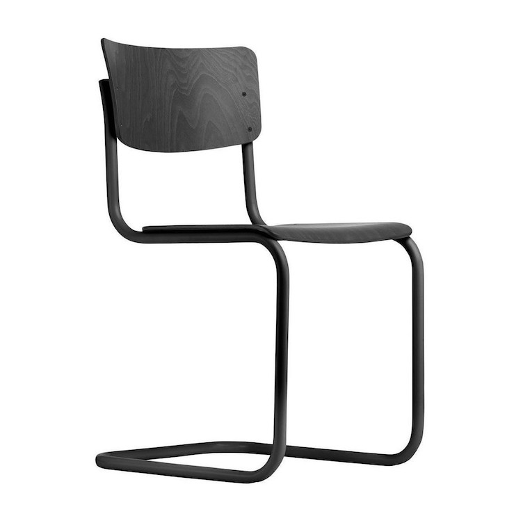 Freischwingerstuhl S 43 von Mart Stam für Thonet | Rahmen Schwarz, Thonet, Mart Stam, Stuhl, Wohnmöbel