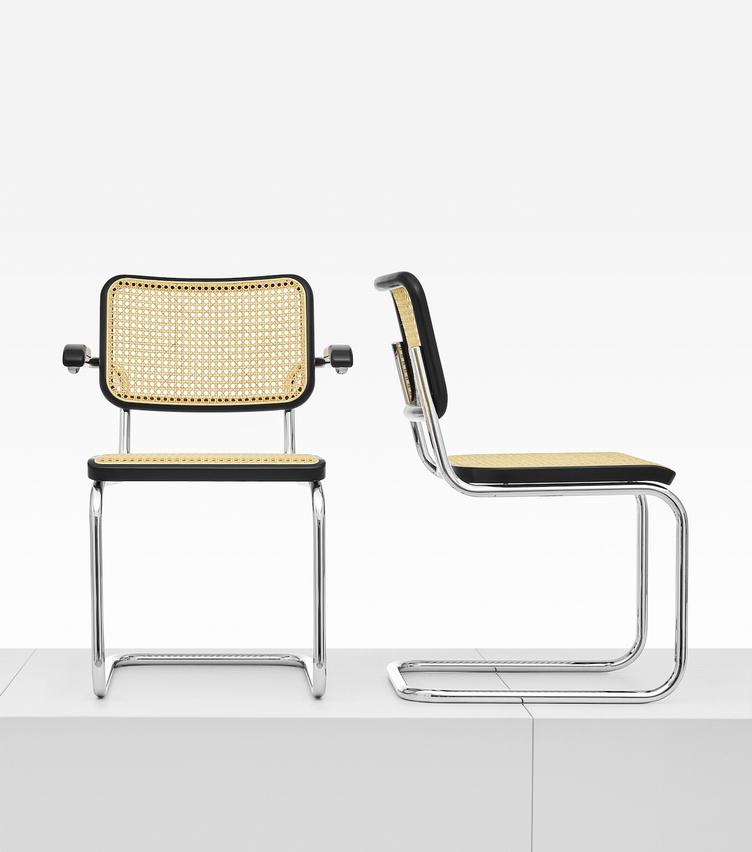 Freischwingerstuhl S 64 von Marcel Breuer für Thonet, Thonet, Marcel Breuer, Stuhl, Wohnmöbel