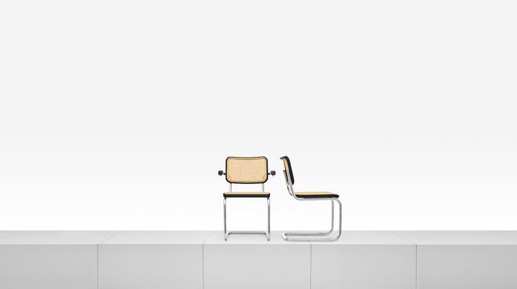 Freischwingerstuhl S 64 von Marcel Breuer für Thonet, Thonet, Marcel Breuer, Stuhl, Wohnmöbel