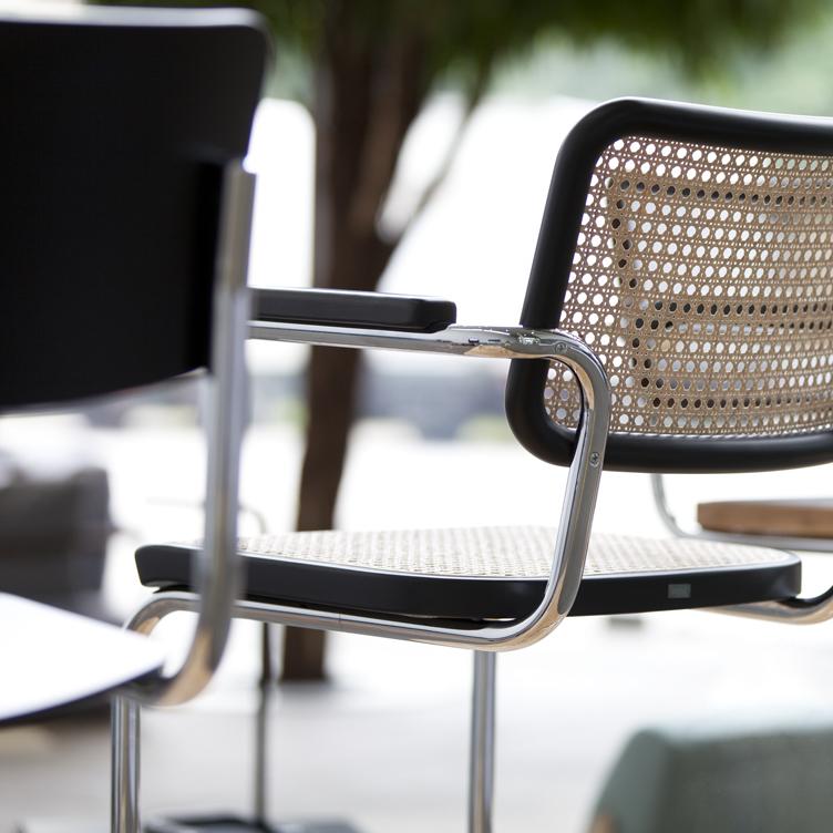 Freischwingerstuhl S 64 von Marcel Breuer für Thonet, Thonet, Marcel Breuer, Stuhl, Wohnmöbel