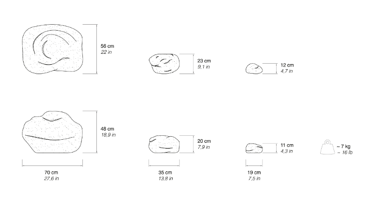 Sassi Stones von Piero Gilardi für Gufram, Gufram, Piero Gilardi, Sessel, Wohnmöbel