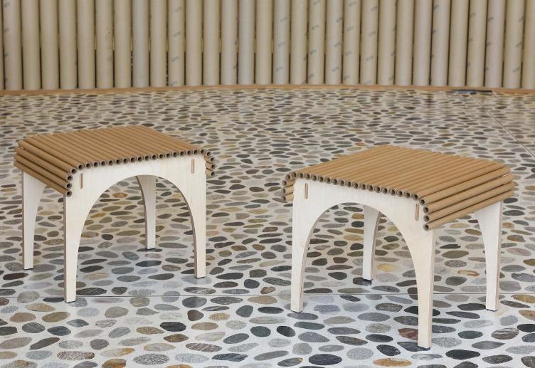 Carta Stool von Shigeru Ban | Carta Collection, wb form, Hocker, Wohnmöbel