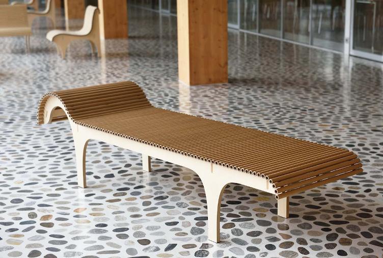 Carta Chaise Longue von Shigeru Ban | Carta Collection, wb form, Bett + Liege, Wohnmöbel, Sitzbank, Wohnmöbel