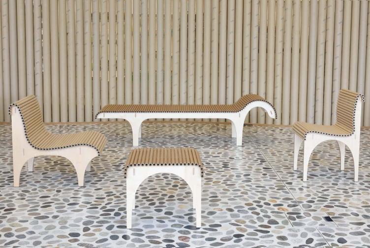 Carta Chaise Longue von Shigeru Ban | Carta Collection, wb form, Bett + Liege, Wohnmöbel, Sitzbank, Wohnmöbel