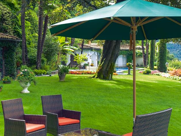 Teakwood Sonnenschirm von Glatz | Ø300, Ø350 und 330x330 cm, Glatz, Sonnenschirm, Gartenmöbel