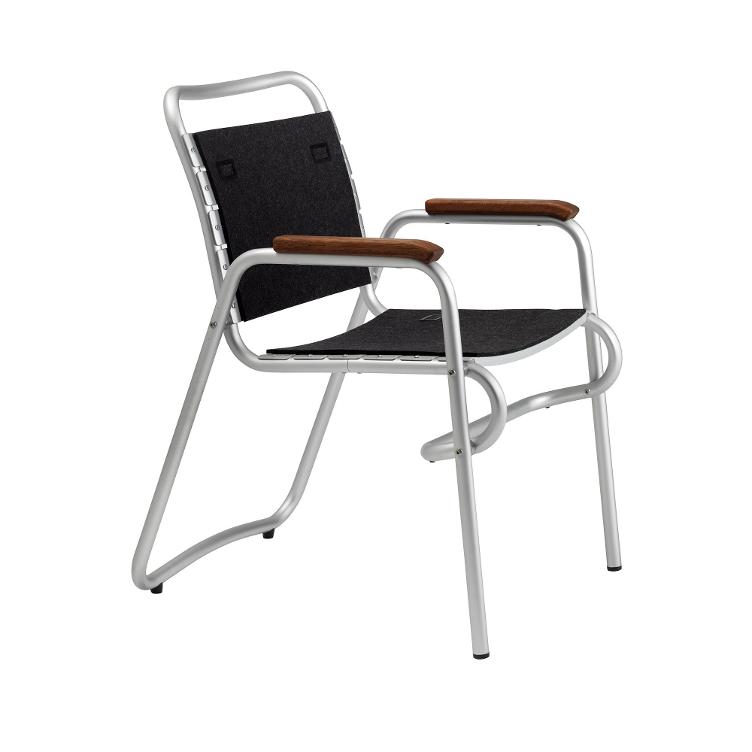 Sitz- und Rückenfilz zu Alu7 Stuhl von Seledue, seledue, Diverses, Gartenmöbel