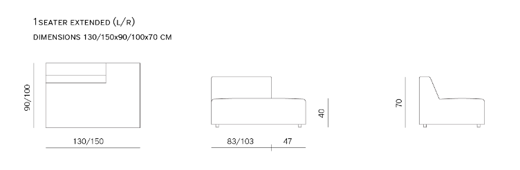 Sofa Match Modular L und XL von Prostoria, Prostoria, Sofa, Wohnmöbel