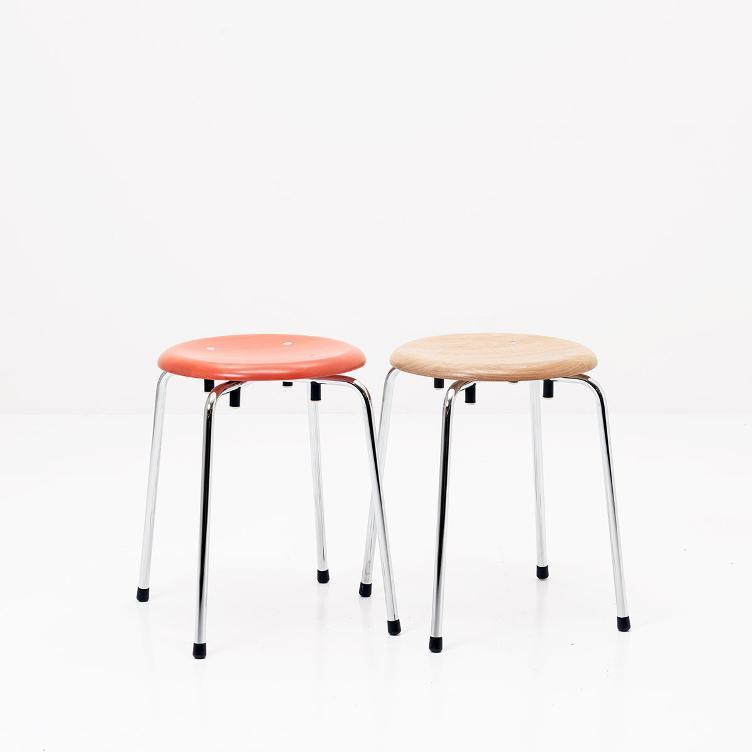 Tabouret empilable S 38 S/1 par Egon Eiermann pour Wilde + Spieth