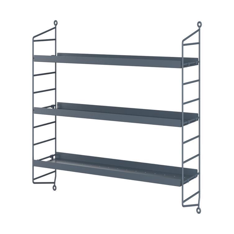 String Pocket Metall Regal, String Furniture, Regal, Wohnmöbel