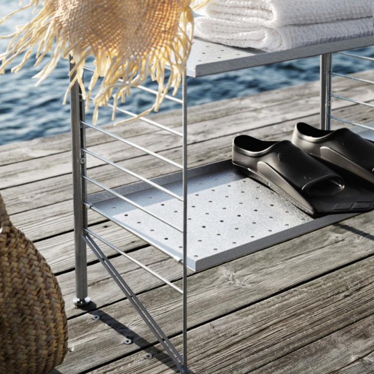 String Regal für den Aussenbereich, String Furniture, Diverses, Gartenmöbel