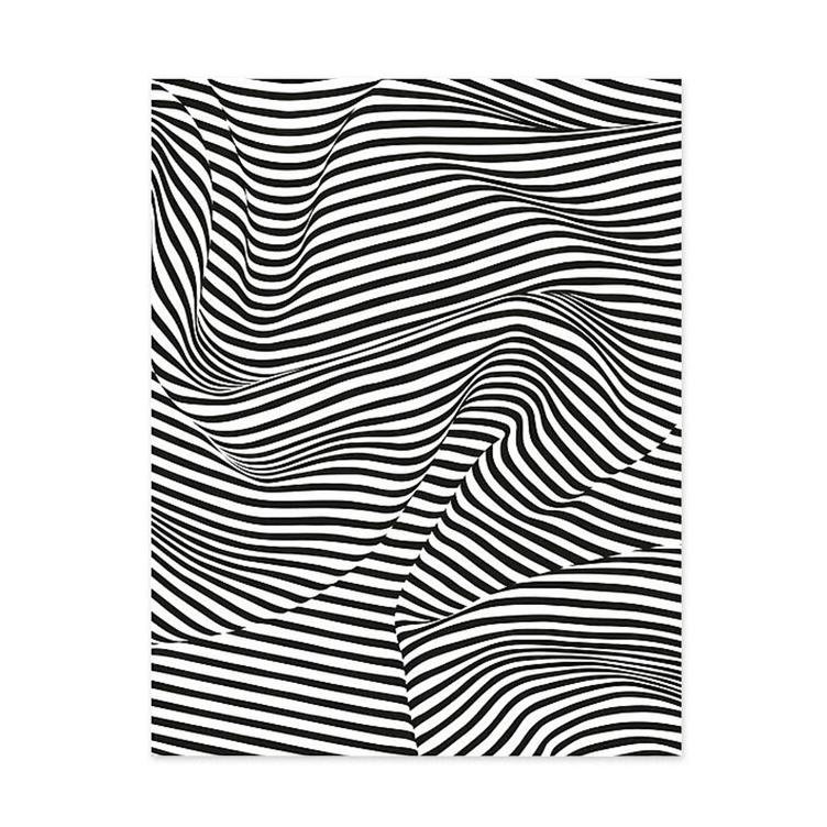 Stripes Round und Square Teppich von Trix & Robert Haussmann, Ruckstuhl, Trix & Robert Haussmann, Teppich, Wohnmöbel