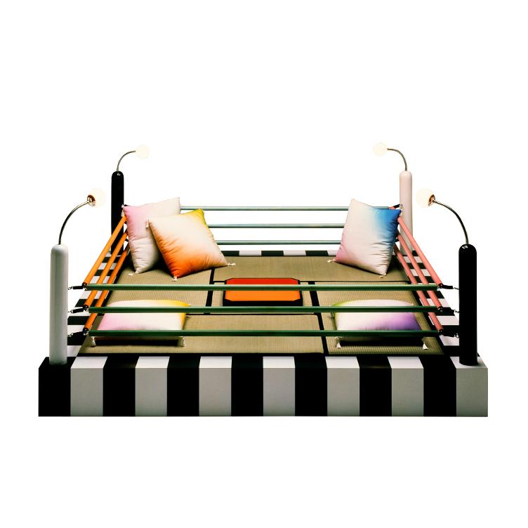 Tawaraya Ring Bett von Masanori Umeda für Memphis Milano, Memphis Milano, Masanori Umeda, Bett + Liege, Wohnmöbel