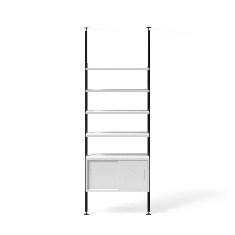 Teleskopregal schwarz | 1er Regal Kombinationen, johann‘s, Regal, Wohnmöbel, Garderobe, Wohnmöbel