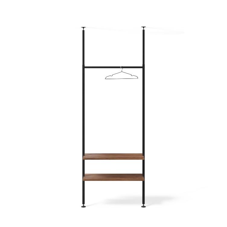 Teleskopregal schwarz | 1er Regal Kombinationen, johann‘s, Regal, Wohnmöbel, Garderobe, Wohnmöbel