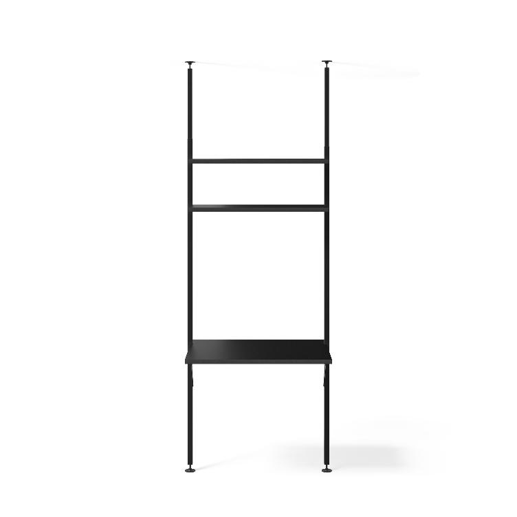 Teleskopregal schwarz | 1er Regal Kombinationen, johann‘s, Regal, Wohnmöbel, Garderobe, Wohnmöbel