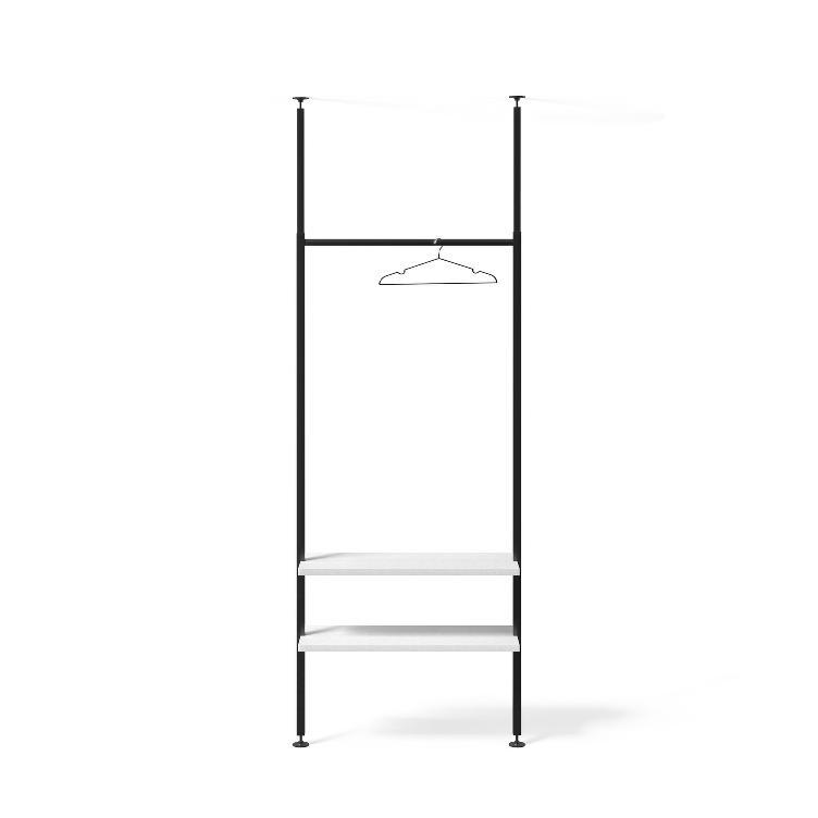 Teleskopregal schwarz | 1er Regal Kombinationen, johann‘s, Regal, Wohnmöbel, Garderobe, Wohnmöbel