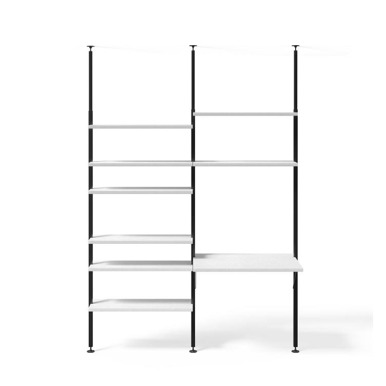 Teleskopregal schwarz | 2er Regal Kombinationen, johann‘s, Regal, Wohnmöbel