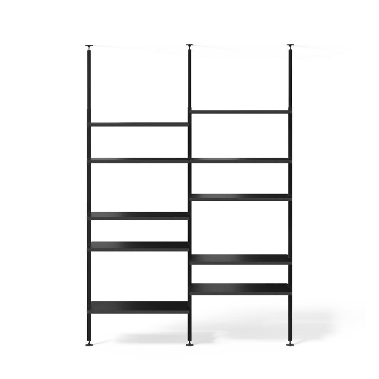 Teleskopregal schwarz | 2er Regal Kombinationen, johann‘s, Regal, Wohnmöbel