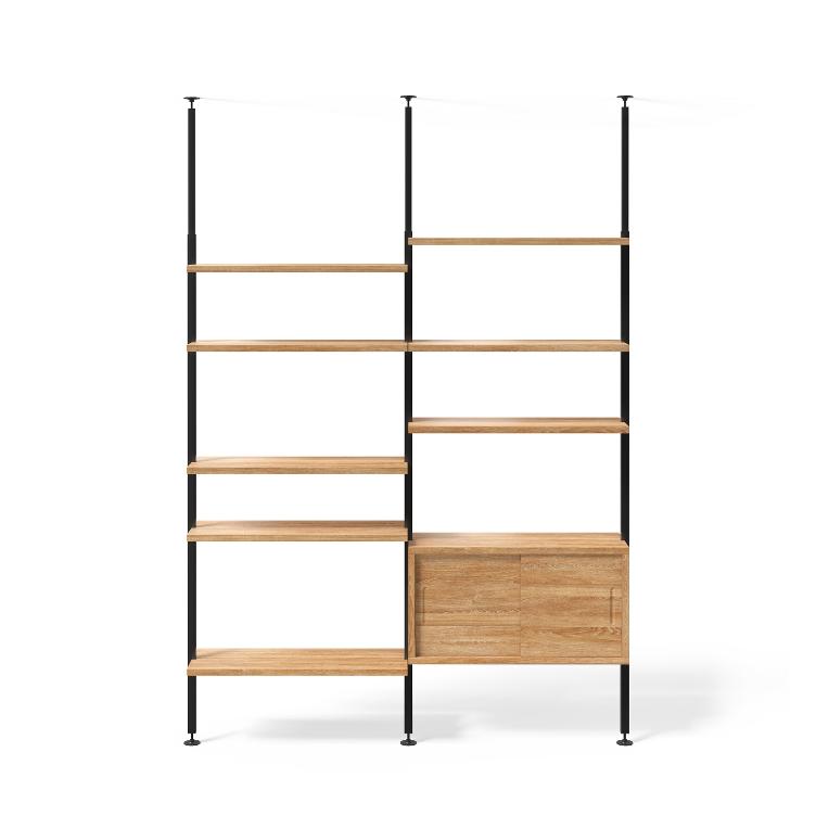 Teleskopregal schwarz | 2er Regal Kombinationen, johann‘s, Regal, Wohnmöbel