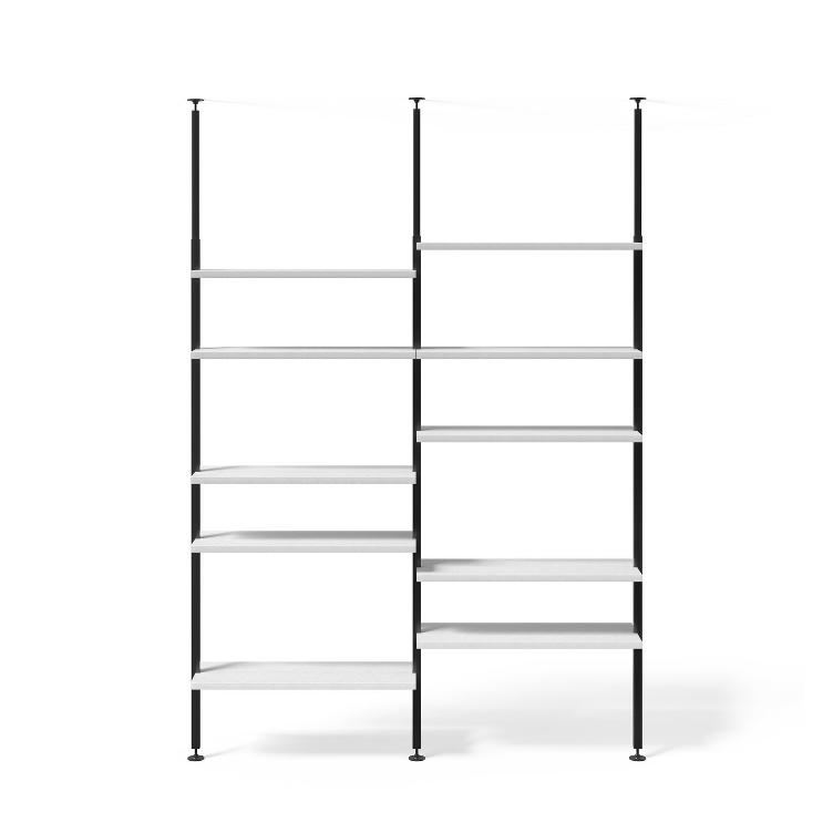 Teleskopregal schwarz | 2er Regal Kombinationen, johann‘s, Regal, Wohnmöbel