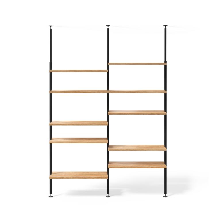 Teleskopregal schwarz | 2er Regal Kombinationen, johann‘s, Regal, Wohnmöbel